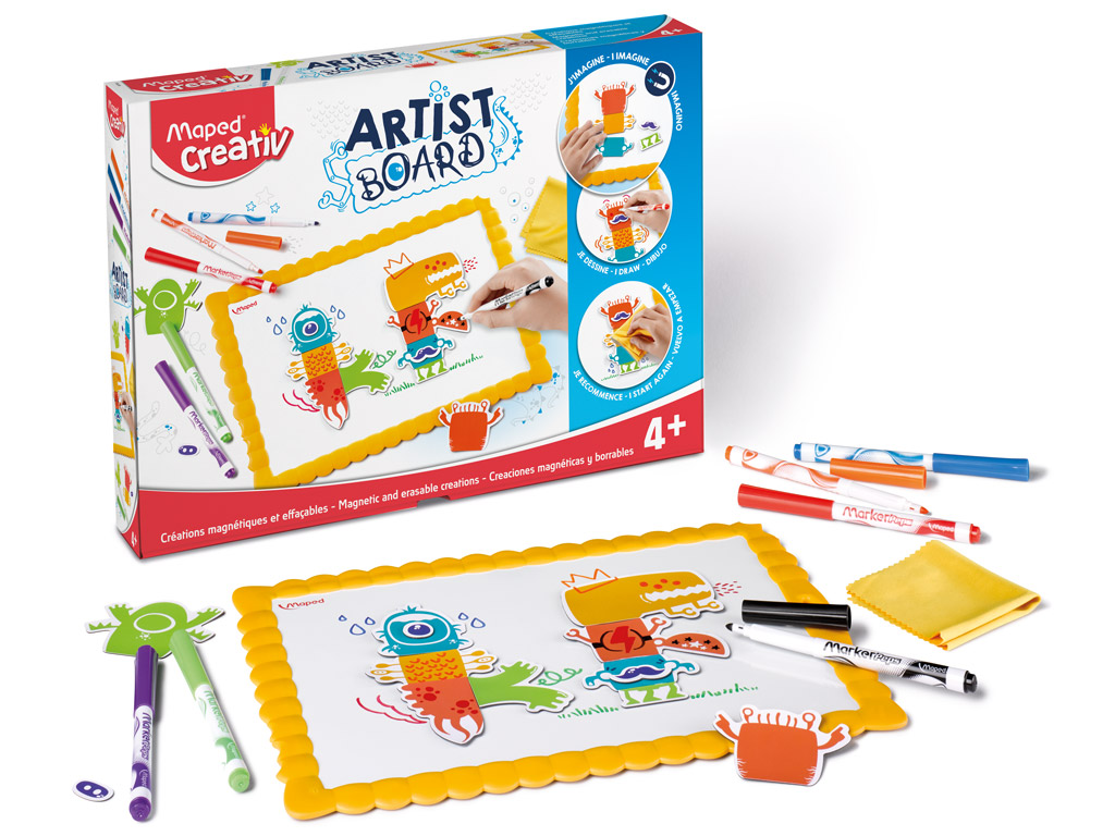 Artist Board Maped Creation Magnetiques et Effacables Monsters 907100